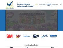 Tablet Screenshot of greenproductosdelimpieza.com